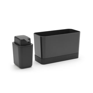 Afbeelding laden in galerijviewer, Brabantia sinkside aanrecht organizer - set 2-delig - dark grey
