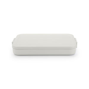 Brabantia lunchbox make take plat lichtgrijs | 2 stuks