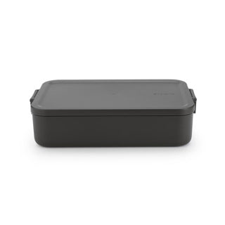 Afbeelding laden in galerijviewer, Brabantia lunchbox make take groot donkergrijs | 2 stuks
