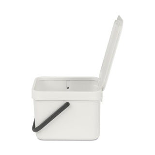 Afbeelding laden in galerijviewer, Brabantia afvalemmer sort go 6l light grey
