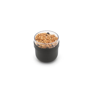Brabantia yoghurtbeker make take 0,5l donkergrijs | 2 stuks