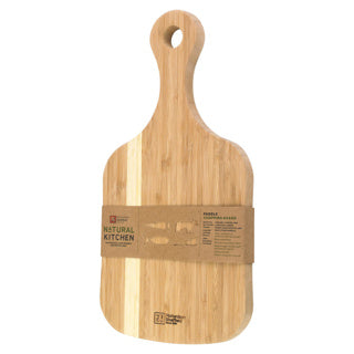 Afbeelding laden in galerijviewer, Abi bamboo snijplank paddle 38x19x2 cm
