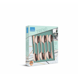 Afbeelding laden in galerijviewer, Amefa theelepels copper 6 stuks
