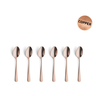 Afbeelding laden in galerijviewer, Amefa theelepels copper 6 stuks
