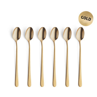 Afbeelding laden in galerijviewer, Amefa austin vintage goud - 6 sorbetlepels

