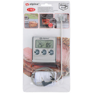 Afbeelding laden in galerijviewer, No brand thermometer met timer | 2 stuks
