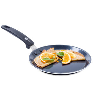 Afbeelding laden in galerijviewer, Greenpan essentials pannenkoekenpan 24cm - pfas-vrije antikleeflaag - koekenpan inductie - keramische koekenpan - ovenbestendig tot 180°c - koudgrepen - zwart
