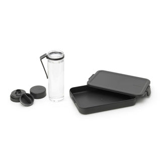 Afbeelding laden in galerijviewer, Brabantia breakset make take 2-delig dark grey
