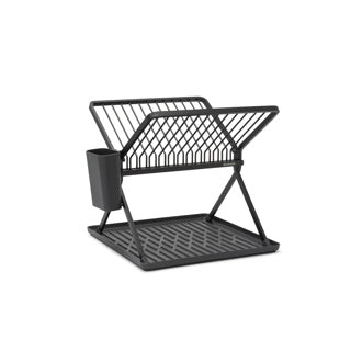 Afbeelding laden in galerijviewer, Brabantia sinkside inklapbaar afdruiprek dark grey
