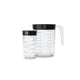 Brabantia tasty+ maatbeker set 2 delig dark grey