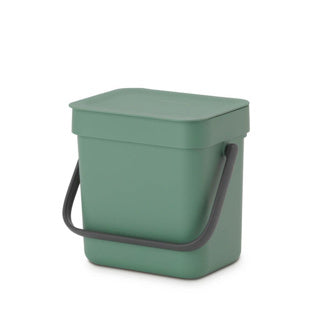 Afbeelding laden in galerijviewer, Brabantia afvalbakje sort go 3l fir groen | 2 stuks
