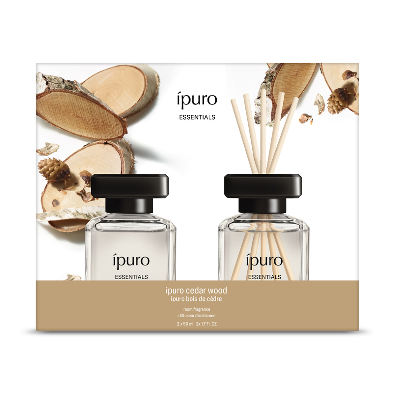 Afbeelding laden in galerijviewer, Ipuro geurdiffuser cedar wood 2 x 50 ml
