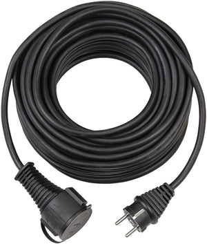 Brennenstuhl bremaxx® verlengkabel (verlengsnoer 10m kabel in zwart, voor kortstondig gebruik buitenshuis ip44, bruikbaar tot -35 °c en uv-bestendig)