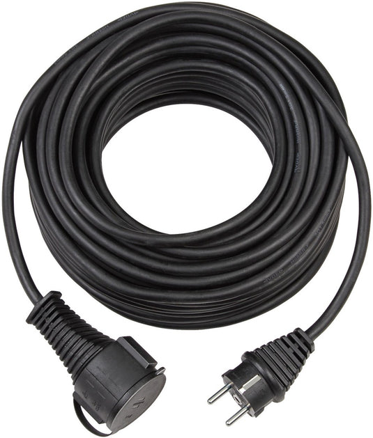 Brennenstuhl bremaxx® verlengkabel (verlengsnoer 10m kabel in zwart, voor kortstondig gebruik buitenshuis ip44, bruikbaar tot -35 °c en uv-bestendig)