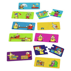 Bumba puzzel 10 in 1 - tegenstellingen - 10 puzzels van 2 stuks