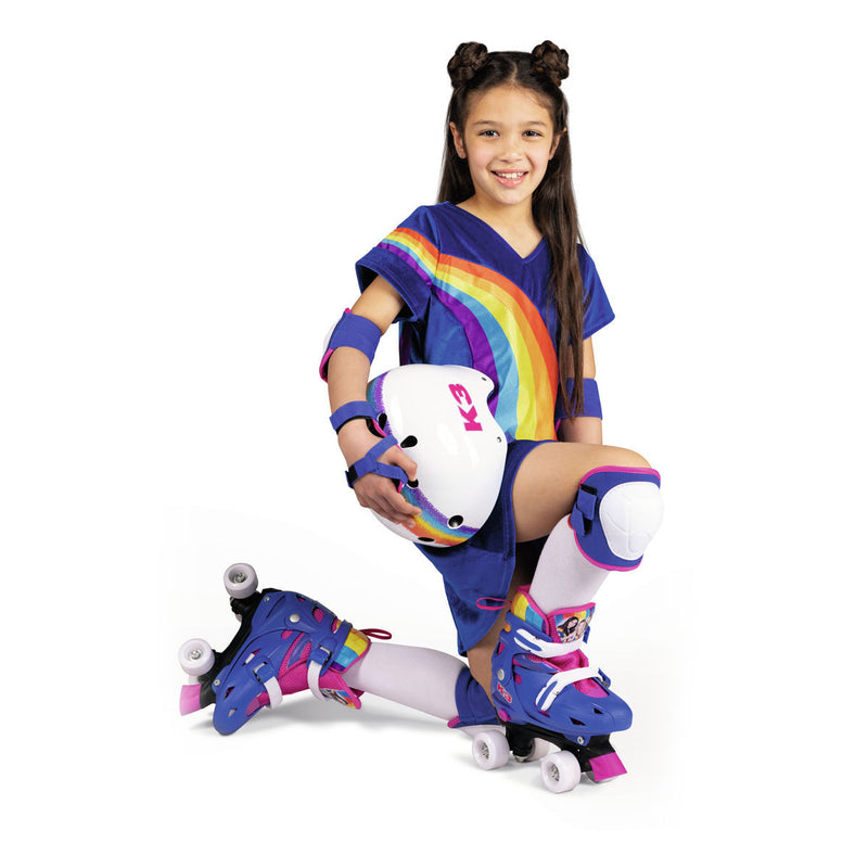 Afbeelding laden in galerijviewer, Studio 100 k3 rolschaatsen regenboog, maat 26-29
