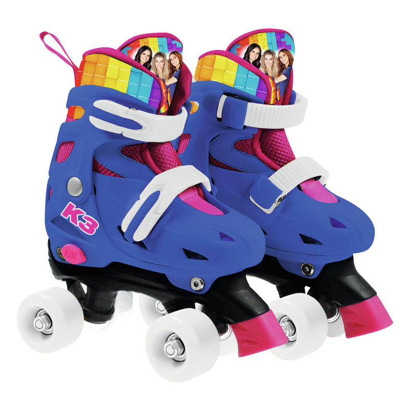 Afbeelding laden in galerijviewer, Studio 100 k3 rolschaatsen regenboog, maat 30-33
