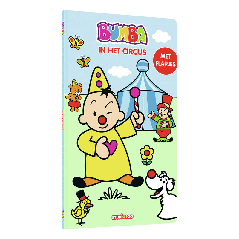 Afbeelding laden in galerijviewer, Studio 100 bumba kartonboek met flapjes - in het circus
