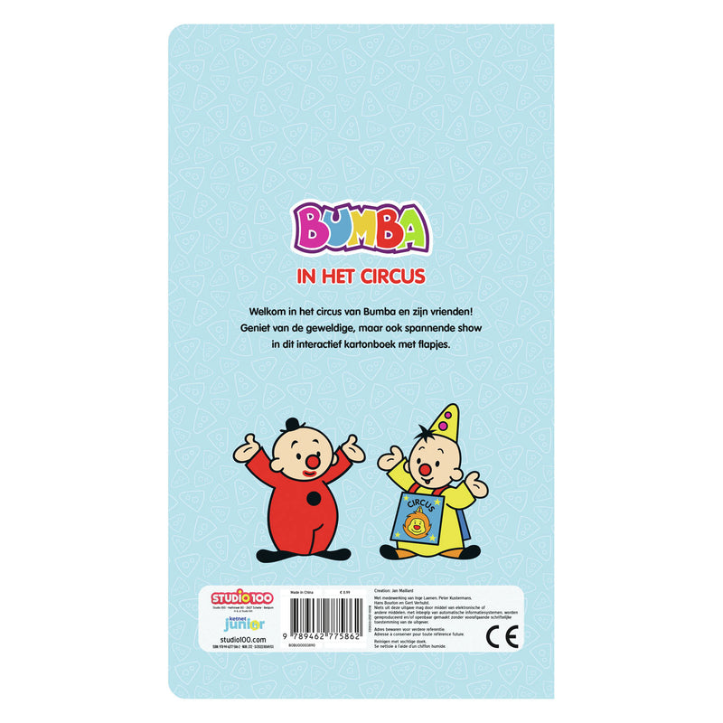 Afbeelding laden in galerijviewer, Studio 100 bumba kartonboek met flapjes - in het circus
