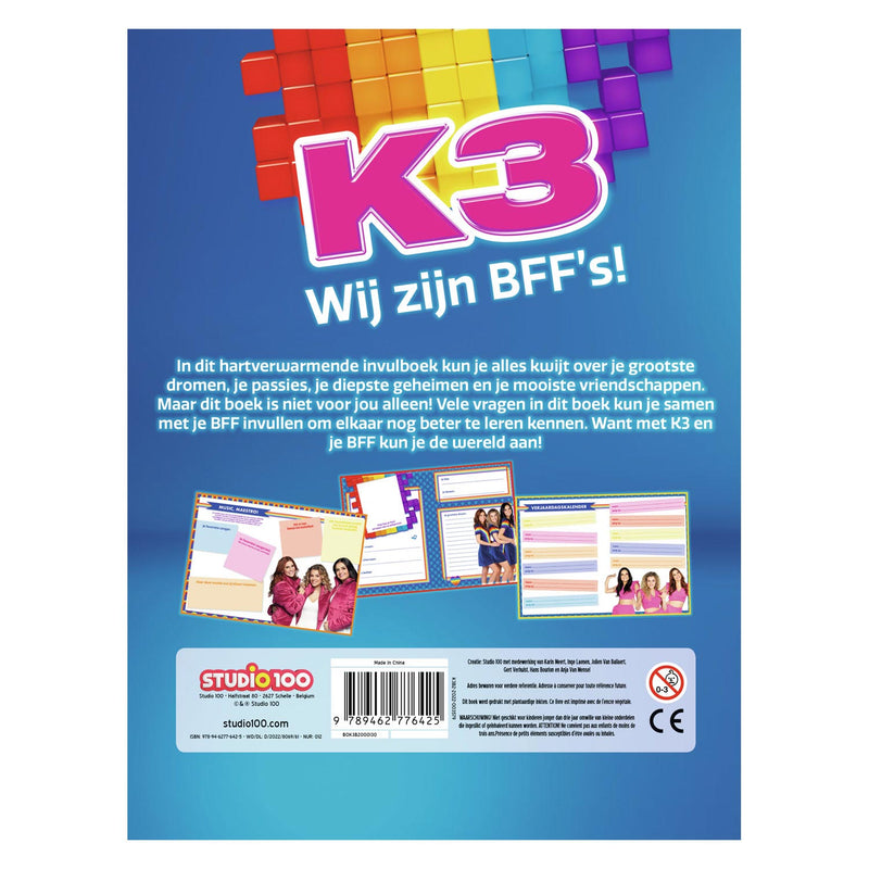 Afbeelding laden in galerijviewer, K3 vriendenboek - wij zijn bff's!
