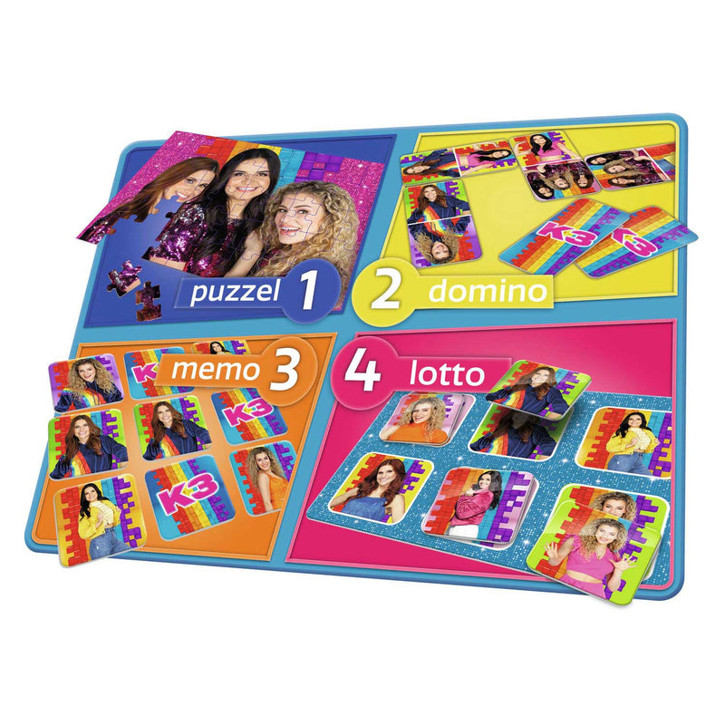 Afbeelding laden in galerijviewer, Studio 100 k3 4-in-1 spellendoos
