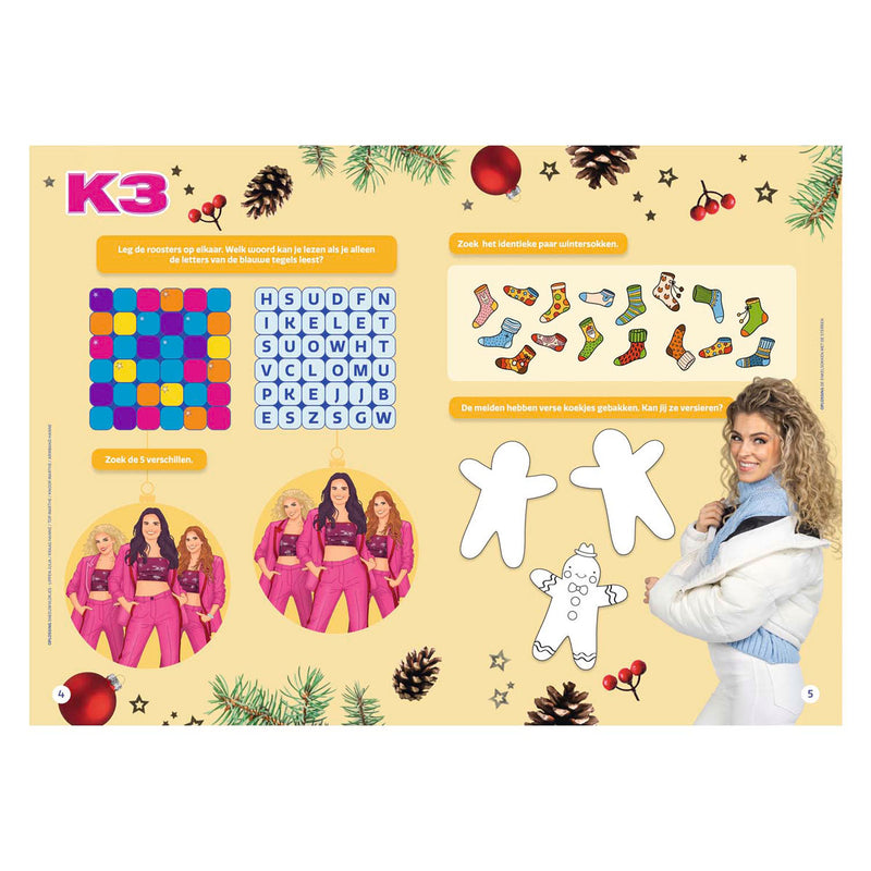 Afbeelding laden in galerijviewer, Studio 100 k3 kerstspecial doeboek
