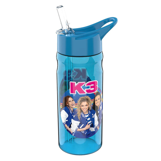 Studio 100 k3 drinkfles blauw, 500ml