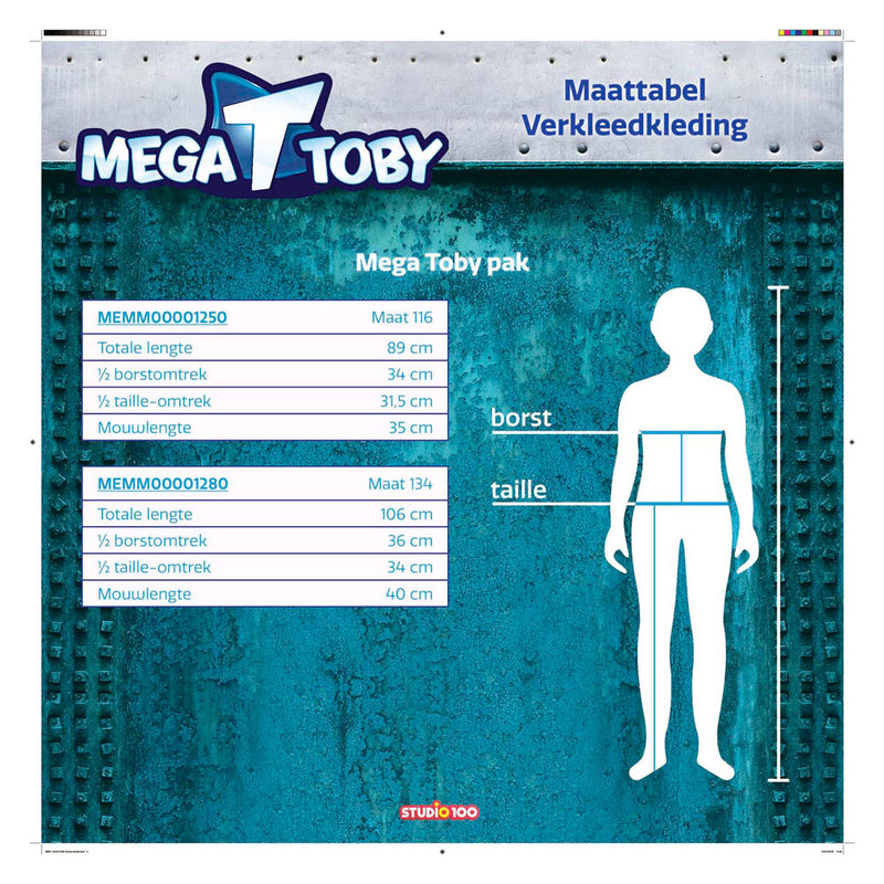 Afbeelding laden in galerijviewer, Studio 100 mega mindy verkleedpak toby, 3-5 jaar
