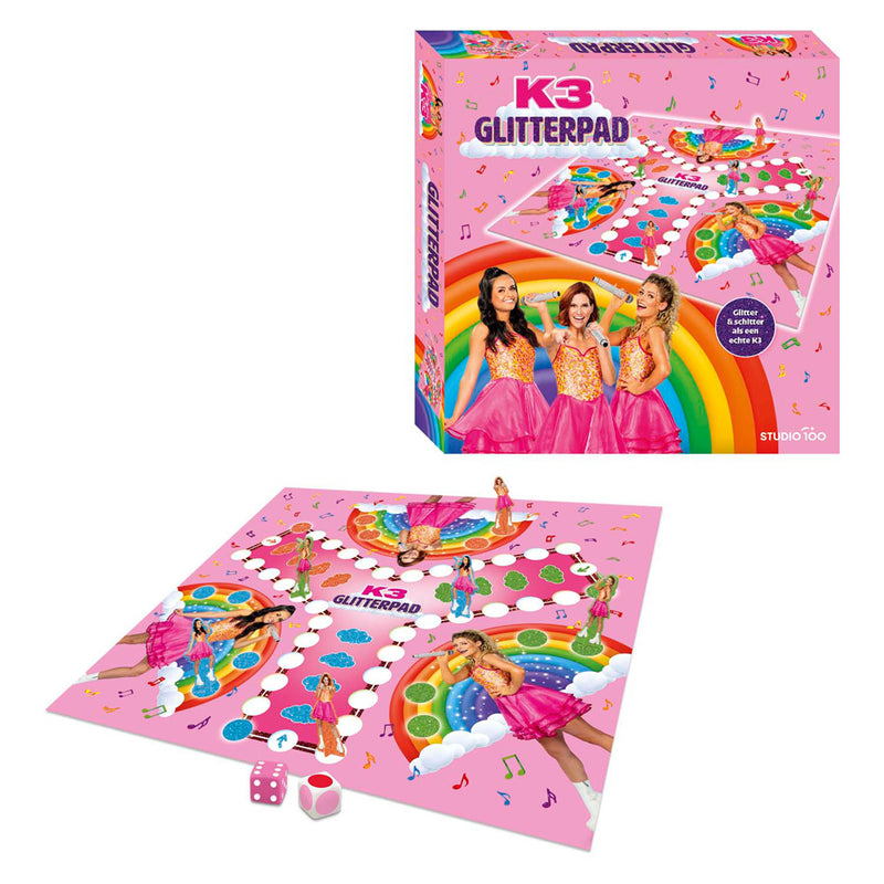 Afbeelding laden in galerijviewer, K3 bordspel - glitterpad
