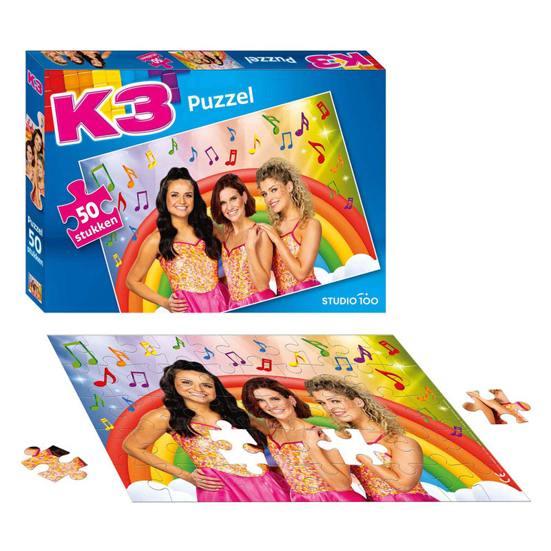 Afbeelding laden in galerijviewer, K3 zeemeerminjurk puzzel 50st

