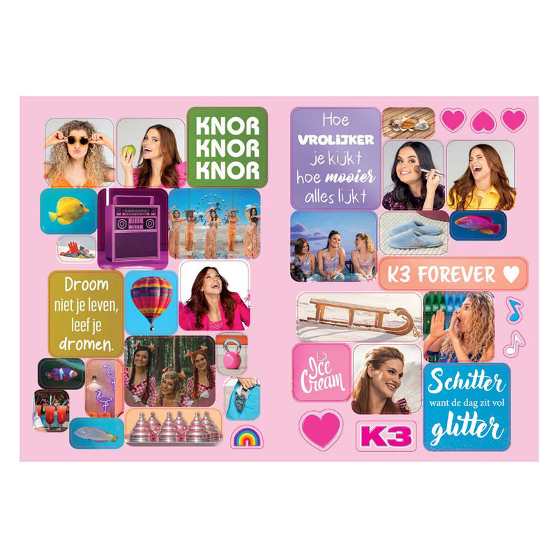 Afbeelding laden in galerijviewer, Studio 100 k3 stickerboek - stickerfun xl
