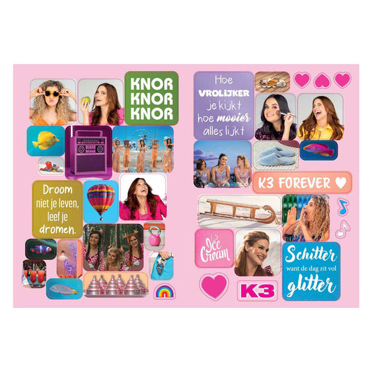 Studio 100 k3 stickerboek - stickerfun xl