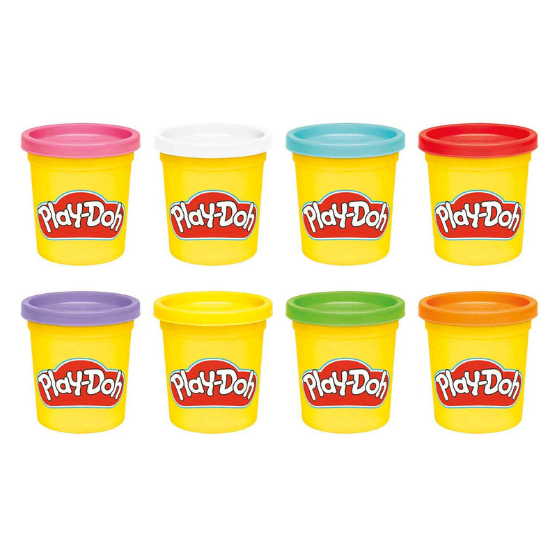 Afbeelding laden in galerijviewer, Play-doh regenboog - 8 kleipotjes
