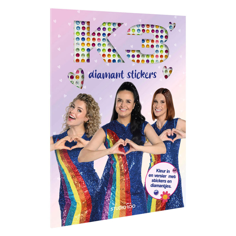 Afbeelding laden in galerijviewer, Studio 100 k3 kleurboek - diamant stickers
