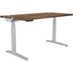 Zit-sta-bureau fellowes levado walnoot