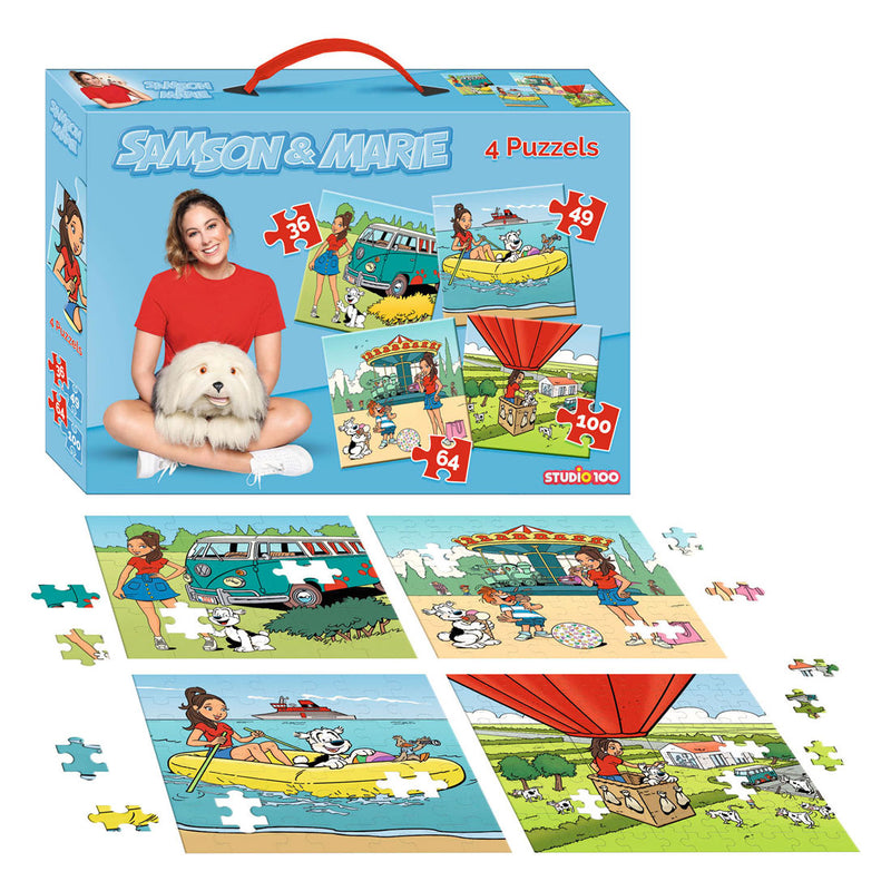 Afbeelding laden in galerijviewer, Samson marie puzzel - 4 in 1 puzzel - 36 49 64 100 stukjes
