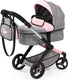 Bayer design - combi poppenwagen xeo, tas, jeans-grijs, roze