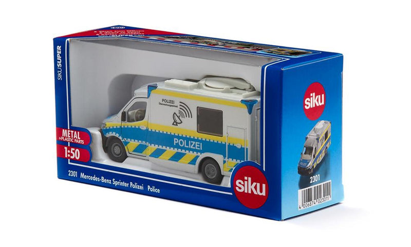 Afbeelding laden in galerijviewer, Siku mercedes-benz sprinter politie 1:50 nr 2301
