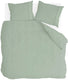 Walra dekbedovertrek remade uni essence - 240x220 - 100% katoen - groen