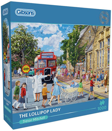 Gibsons - the lollipop lady (door trevor mitchell) - 1000 stukjes 68×49cm (b×h) - legpuzzel voor volwassenen