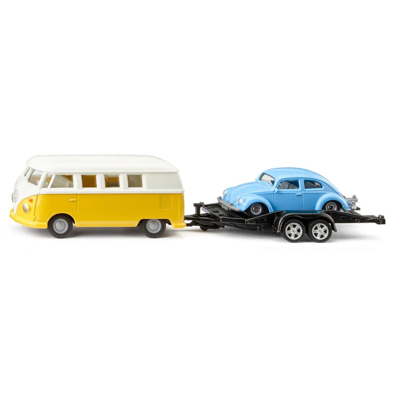 Afbeelding laden in galerijviewer, Siku vw t1 aanhangwagen een kever 2567
