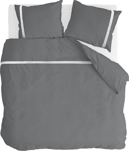 Walra dekbedovertrek timeless chic - 240x220 - 100% katoen (bci) - antraciet