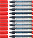 Schneider schrijfwaren schneider whiteboardmarker - maxx 293 - beitelpunt - rood - 10 stuks - voor whiteboard en flipover - s-129302-10