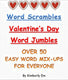 Word scrambles - over 50 valentine's day word jumbles