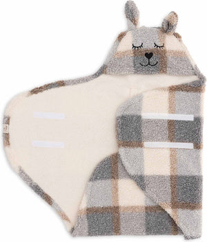 Jollein wikkeldeken bunny check boucle