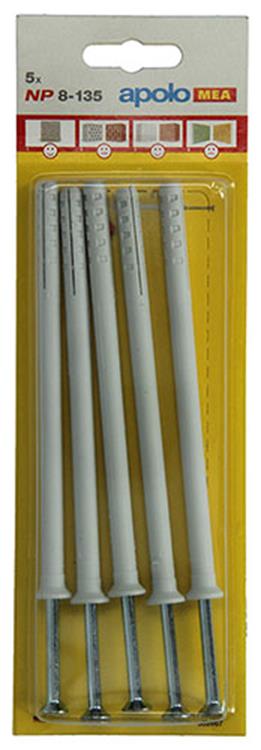 Celo 1015398 - 5 nylon nagelpluggen np 502667 8x135mm | 5 stuks