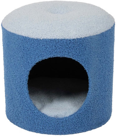 Coockoo kattenhuisje happy house blauw