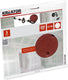 Kreator schuurpapier gipsplaat rond t.b.v. langnek velcro ø 225mm k100 set van 5 stuks (krt232006)