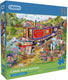 Gibsons legpuzzel canal boat blooms 500xl kleurrijk puzzelplezier.