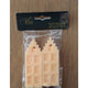 Vos decorations huisje geur pina colada set a 2